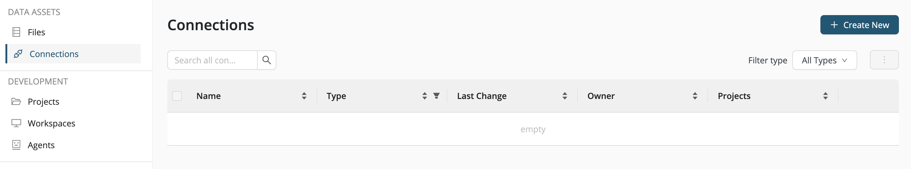 Create new connection