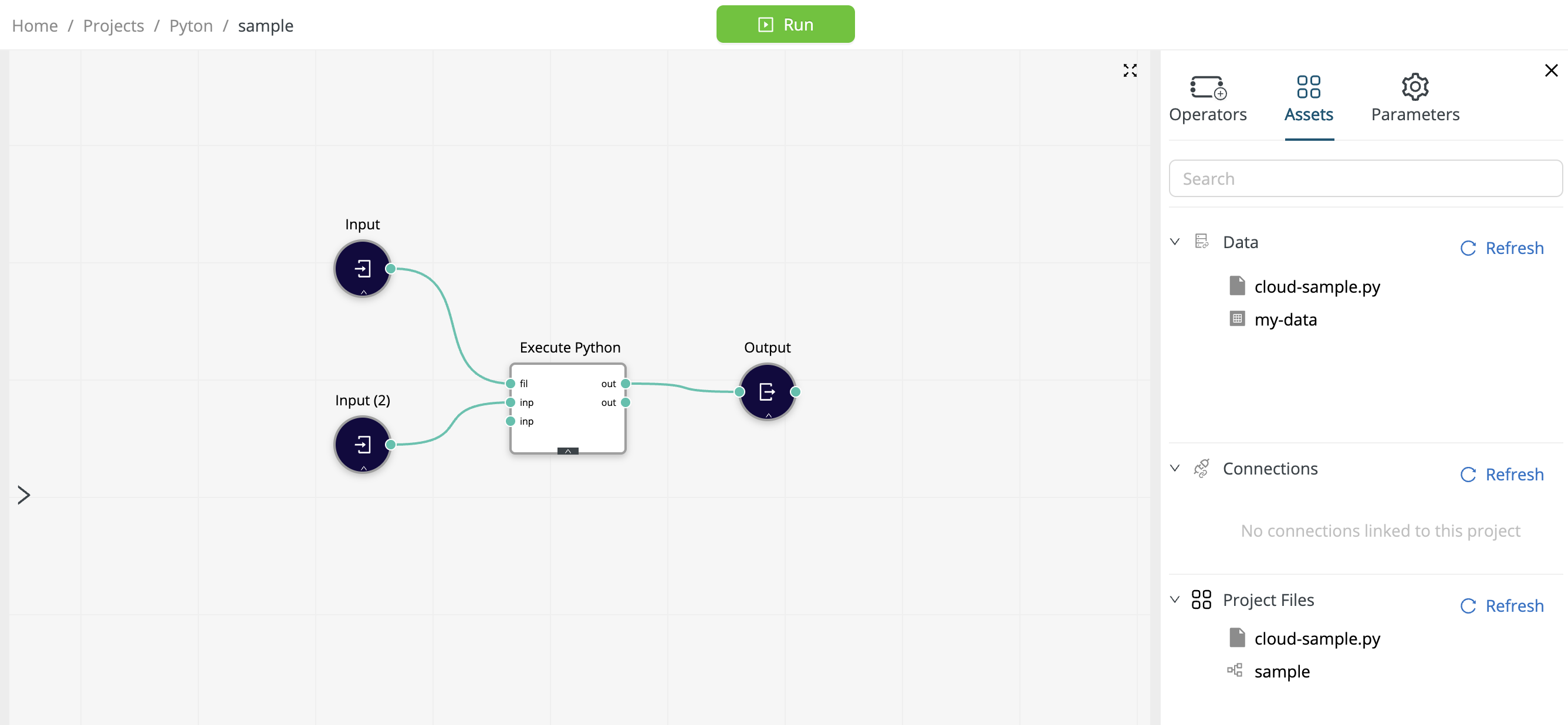 Execute Python via an external file