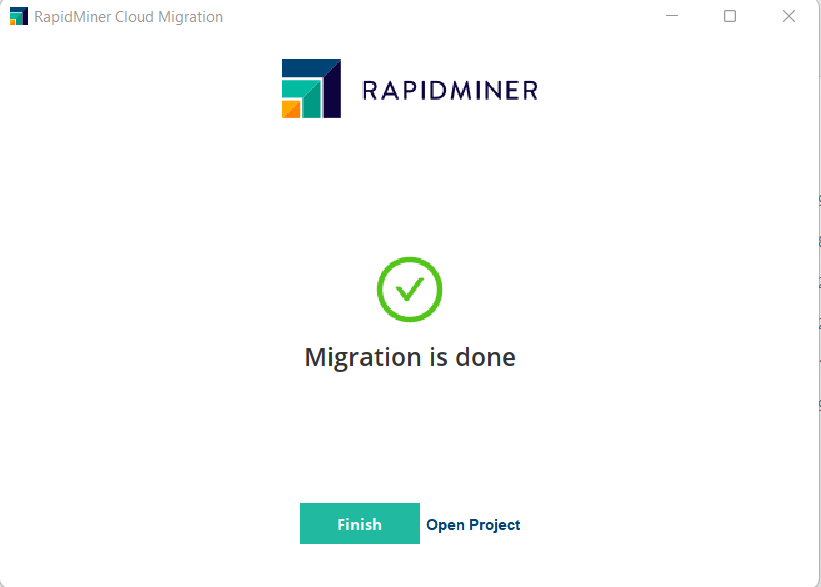 Migration done