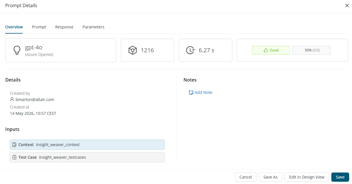 Prompt details