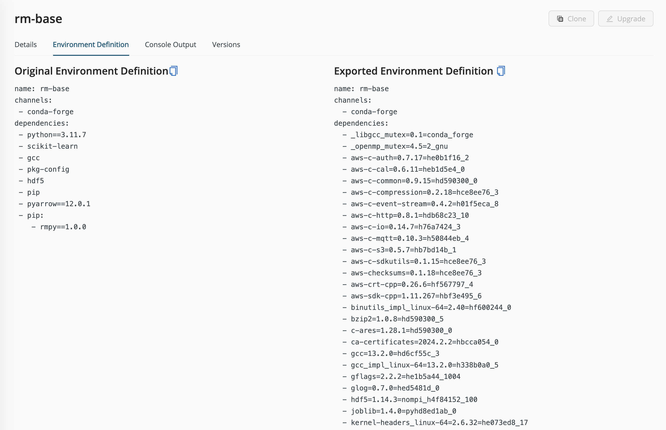 rm-base environment definition