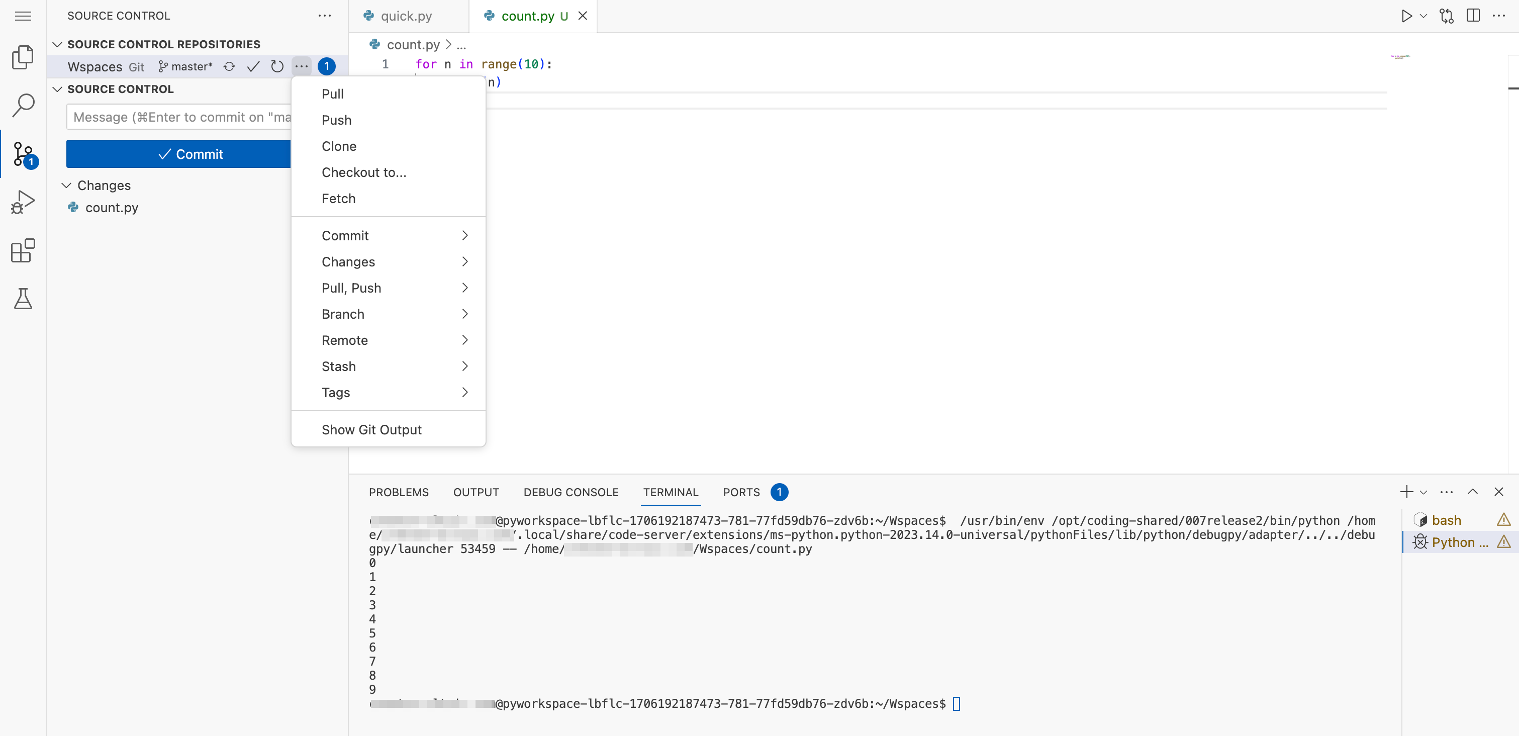 Git user interface