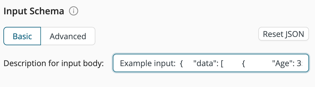 Input Schema